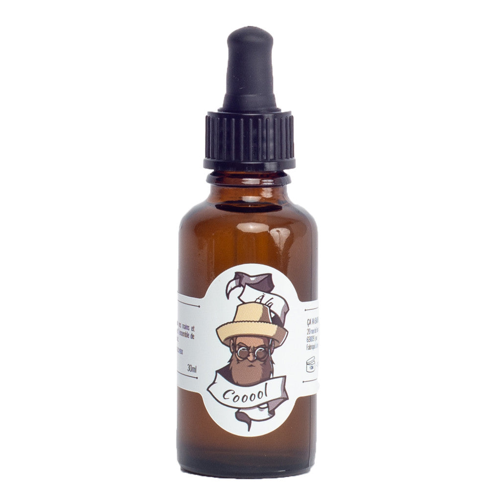 Huile pour barbe "à la cool"