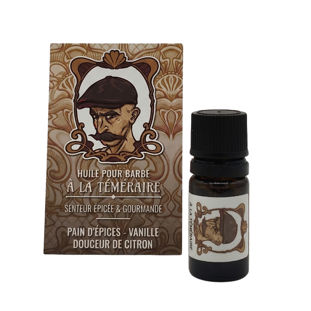 Huile pour barbe - Senteur Gourmande et Epicée - à la Téméraire