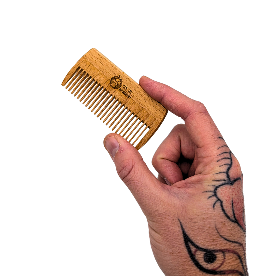 Peigne pour barbe en bois de hêtre