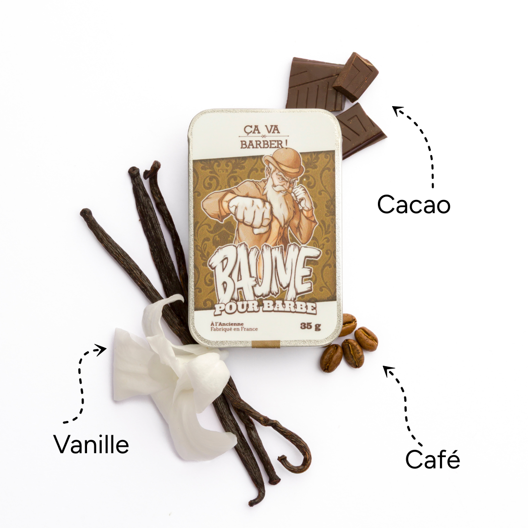 Baume à barbe - Senteur Cuir - à l'ancienne