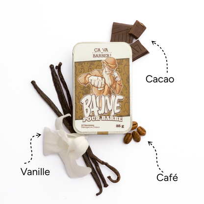 Baume à barbe - Senteur Cuir - à l'ancienne