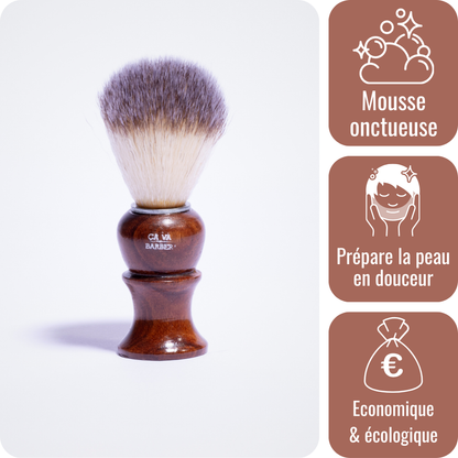 Blaireau de rasage - Fibres synthétiques - Vegan