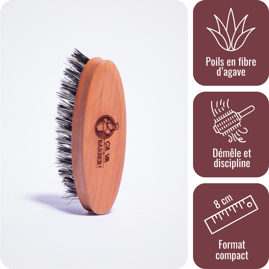 Brosse pour barbe en fibre de cactus