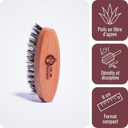 Brosse pour barbe en fibre de cactus