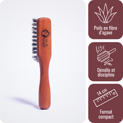 Brosse pour barbe avec manche en fibre de cactus
