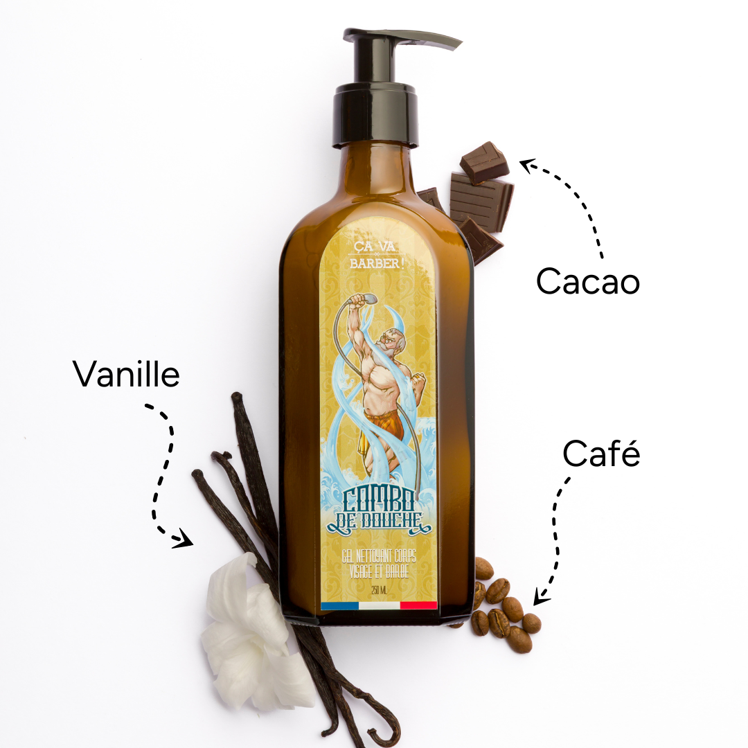 Gel douche barbe — Nettoyant barbe, visage & corps