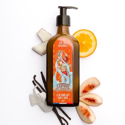 Combo de douche "à la Pirate" - Nettoyant barbe/visage/corps