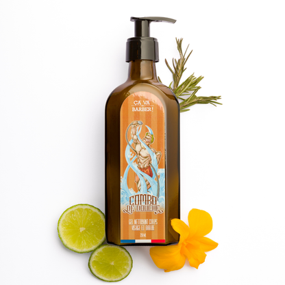 Combo de douche "à la Maximus" - Nettoyant barbe/visage/corps