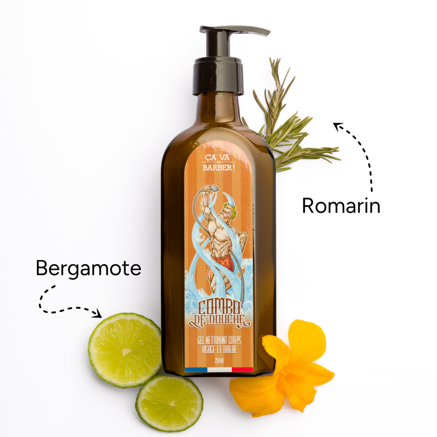 Gel douche barbe — Nettoyant barbe, visage & corps