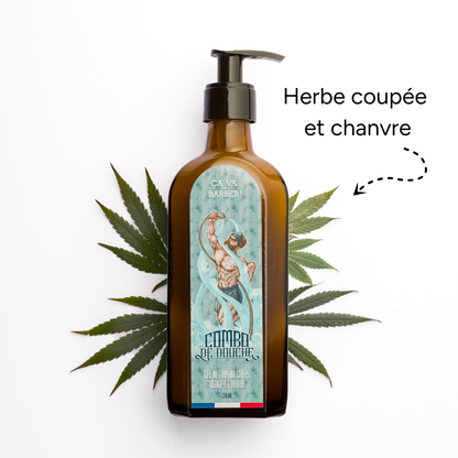 Combo de douche "à la Cannapothicaire" - Nettoyant barbe/visage/corps