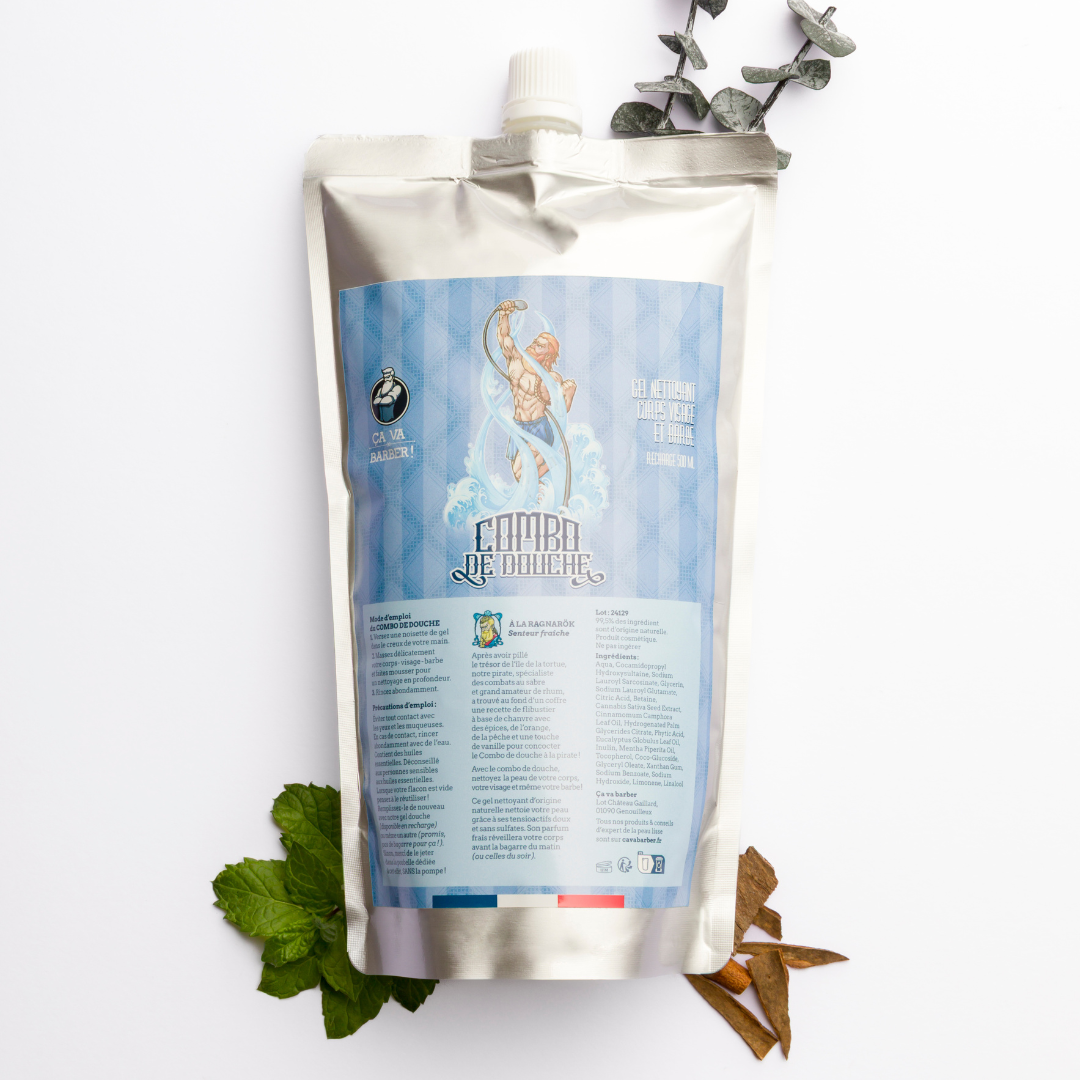 Combo de douche "à la Ragnarök" - Nettoyant barbe/visage/corps