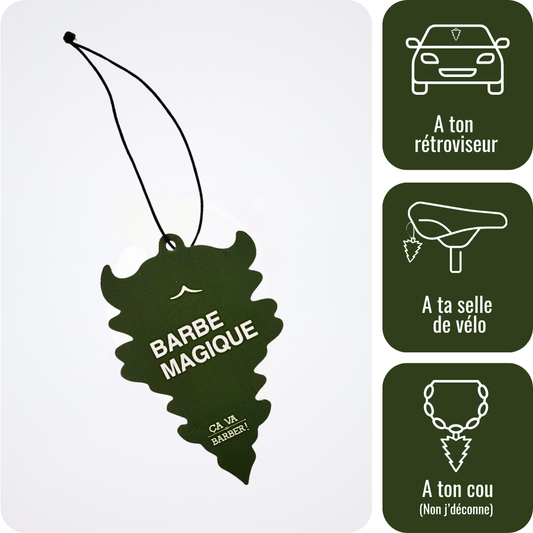 Désodorisant pour voiture de barbu
