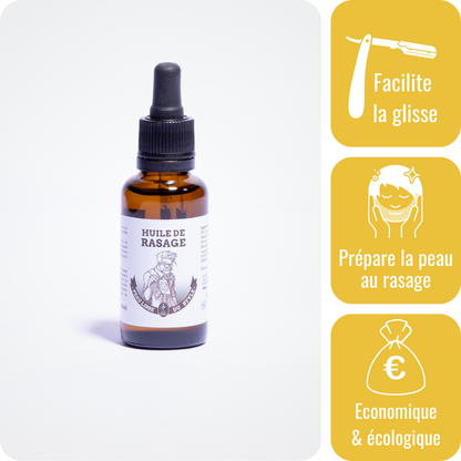 Huile de rasage - Peau lisse du style - 30ml