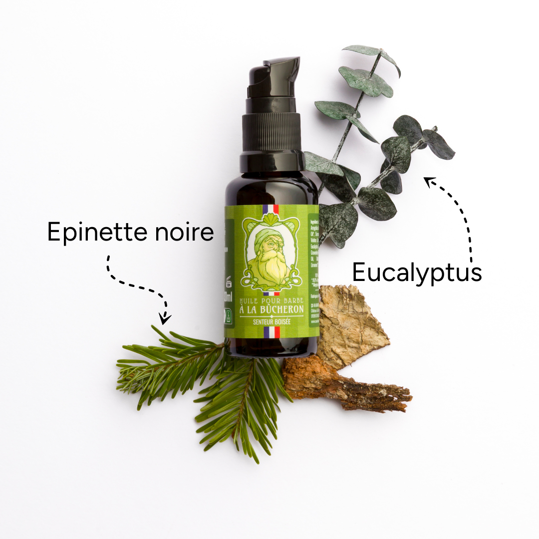 Huile pour barbe - Senteur Boisée - à la Bûcheron