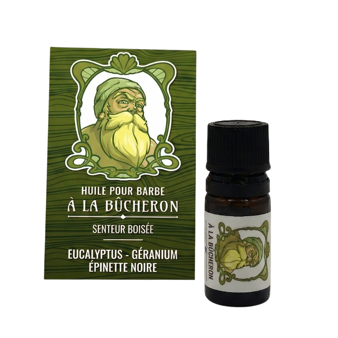 Huile pour barbe - Senteur Boisée - à la Bûcheron
