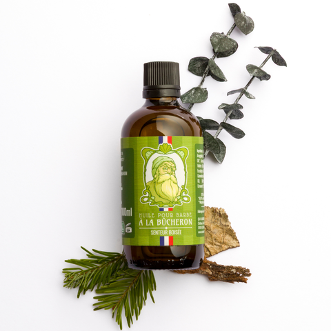 Huile pour barbe - Senteur Boisée - à la Bûcheron