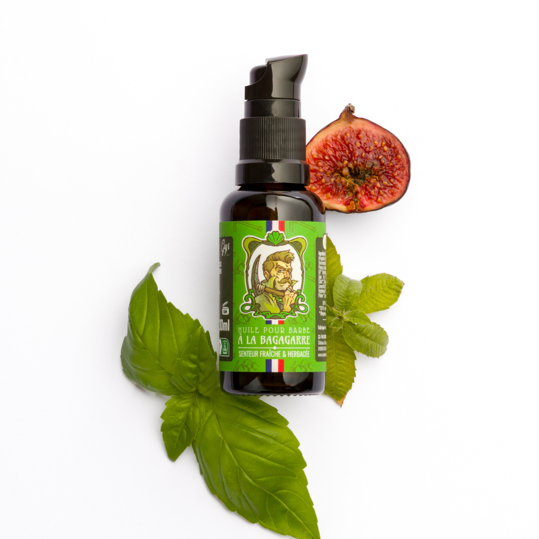 Huile pour barbe - Senteur Herbacée et fraiche - à la Bagagarre