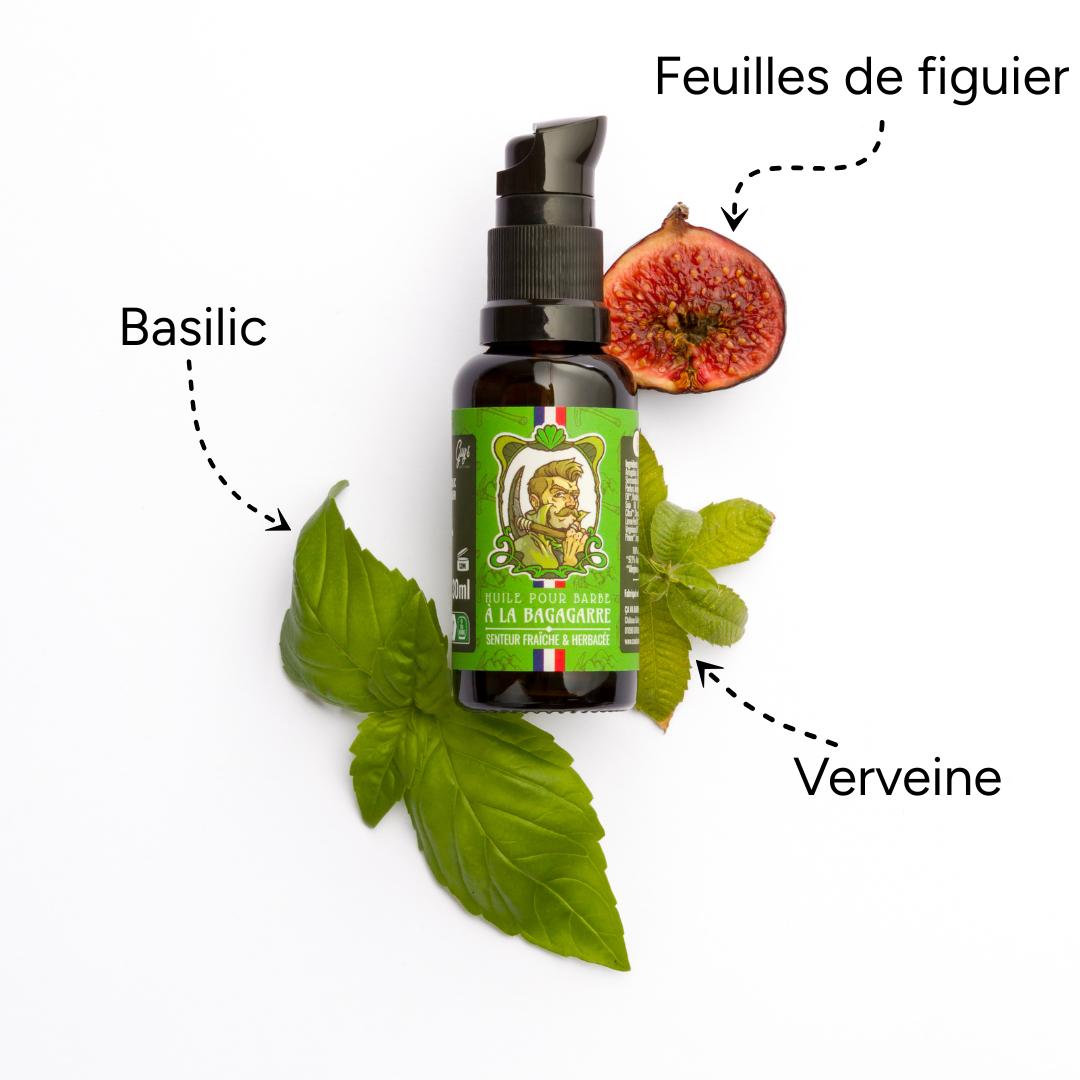 Huile pour barbe - Senteur Herbacée et fraiche - à la Bagagarre