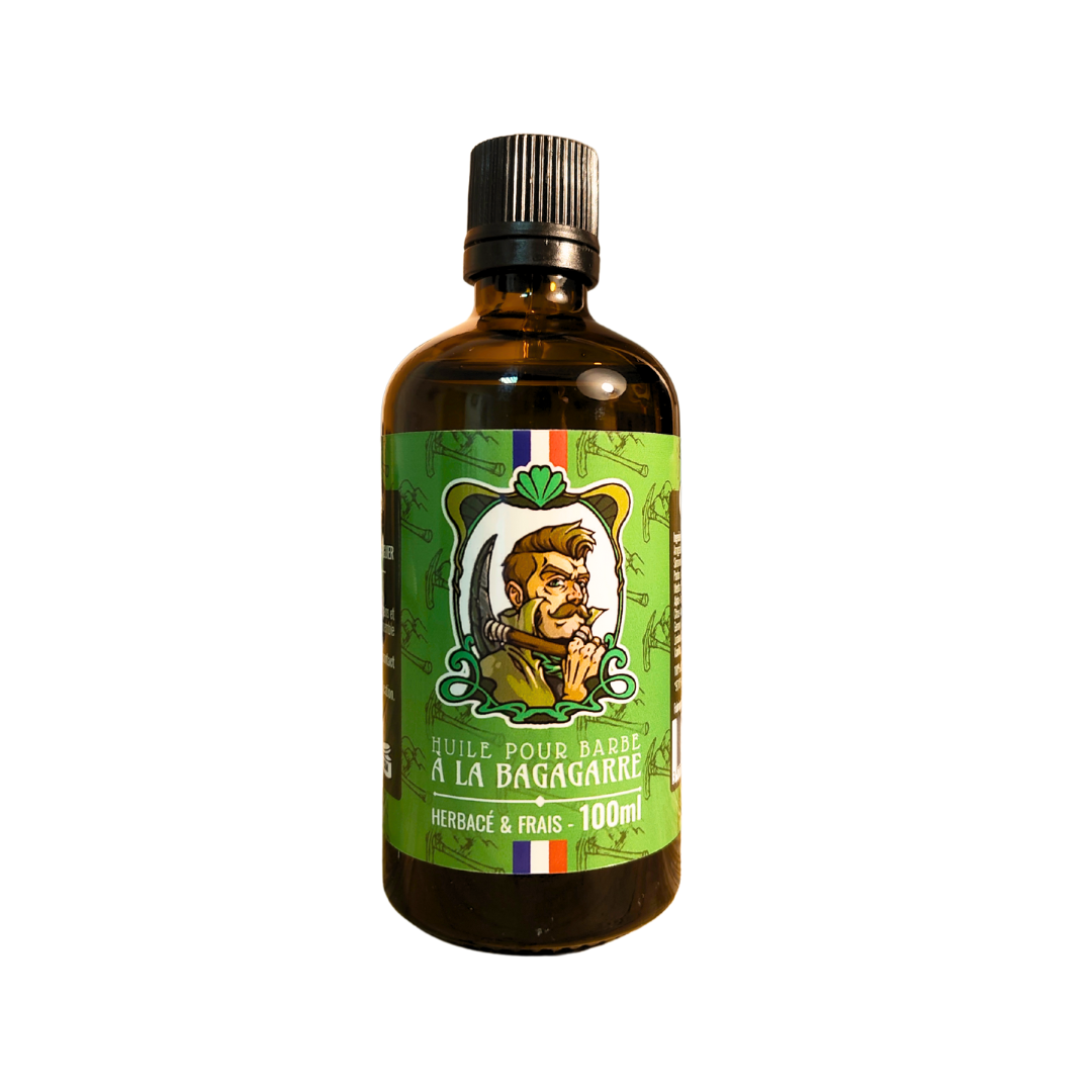 Huile pour barbe - Senteur Herbacée et fraiche - à la Bagagarre