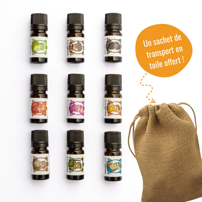 Pack découverte huiles pour barbe - 9 x 5 ml