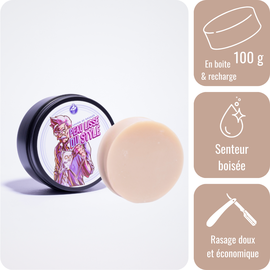 Savon de rasage - Peau lisse du style