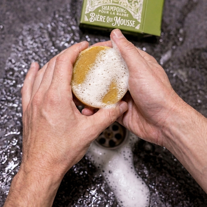 Shampoing solide - Bière qui mousse