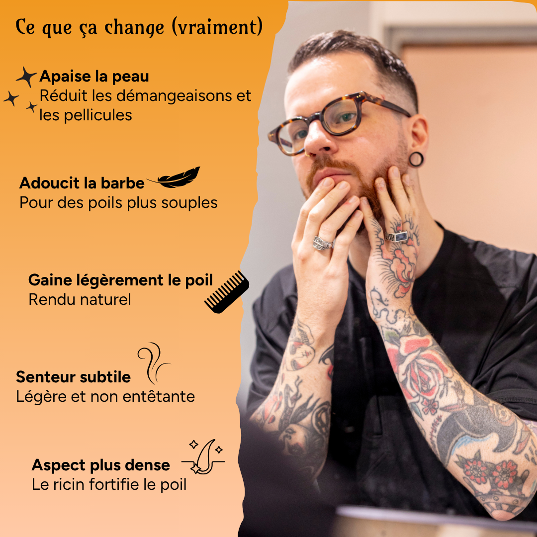 Huile pour barbe - Sans Parfum - à la Régulière