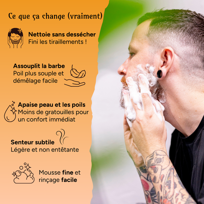 Combo de douche "à la Cannapothicaire" - Nettoyant barbe/visage/corps